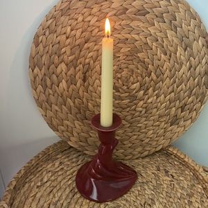 MCM Vintage Haeger Pottery Single Candlestick Holder